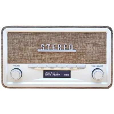 6. Denver DAB-18 Retro Radio, light wood