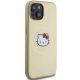 4. Hello Kitty Leather Kitty Head MagSafe case for iPhone 14 - gold