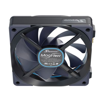 4. Computer case with a set of 3 12 cm black fans