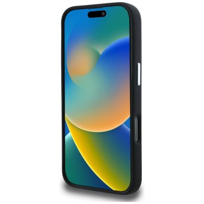 5. Karl Lagerfeld Silicone Karl&Choupette Sketch MagSafe Case for iPhone 16 Pro - Black