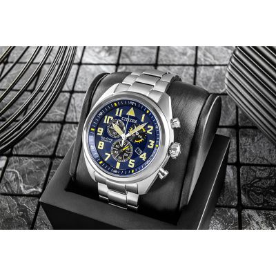 5. CITIZEN Super Titanium Eco-Drive AT2480-81L Men's Watch + BOX