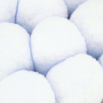 3. ARTIFICIAL SNOW BALLS FOR DECORATION 6CM 9 PCS