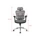6. Ergonomic Office Chair + Headrest/Armrests Gray Solid Retail Equipment