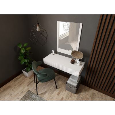 5. Dressing table with mirror PAFOS 80x41.6x100 white matt