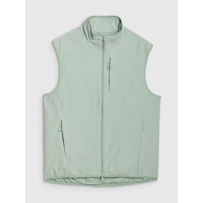 9. Men's sleeveless vest with stand-up collar 4F 4FWSS25TVJAM194-47S