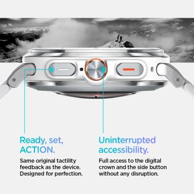 14. Spigen Modern Fit Band Bracelet for Samsung Galaxy Watch Ultra 47mm - Silver