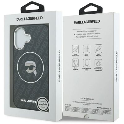 8. Karl Lagerfeld IML Karl Head Logo MagSafe Case for iPhone 17 - Black