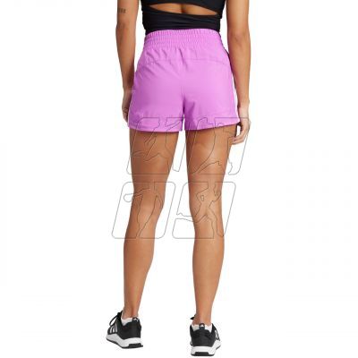 3. adidas Pacer Training 3-Stripes Woven High Rise shorts W IX1079