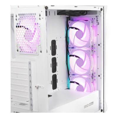 4. GENESIS IRID 505 ARGB WHITE MIDI TOWER CASE NPC-1872