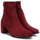 4. Sergio Leone BT-55 Burgundy Women's Ankle Boots