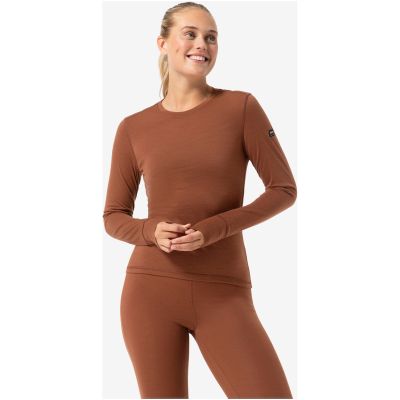 2. Women’s long-sleeve thermal shirt SUPER.NATURAL W Tundra 175 LS, brown