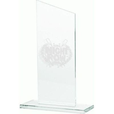 8. Engraved glass trophy