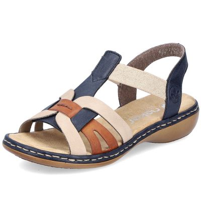25. Comfortable Rieker W RKR662 multicolor sandals