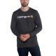 Carhartt Core Logo T-Shirt L/S - carbon heather