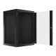 13. Lanberg WF01-6618-10B rack cabinet (18U; 901mm / 600mm / 600 mm; wall-mounted; Glass; 19''; black)