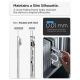 12. Spigen Ultra Hybrid Pro MagSafe Case for iPhone Duo - Clear and White