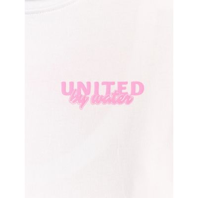 7. Girls' loose T-shirt with print 4F 4FJRSS26TTSHF3910-10S