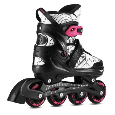 9. NH10907 4in1 ROLLER SKATES WITH EXTENDED HOCKEY BLADES TINTS PINK SIZE L (39-42) NILS EXTREME