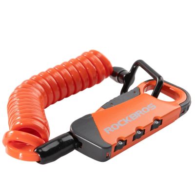 2. Rockbros RBK6N Combination Bike Lock - Orange