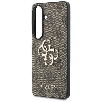 6. Guess 4G Big Metal Logo Case for Samsung Galaxy S26 - Brown
