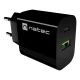 12. NATEC RIBERA WALL CHARGER 1X USB-A + 1X USB-