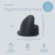 12. Ergonomic R-Go HE Left-Handed USB Mouse Black/Silver