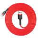 2. Baseus Cafule Cable CAMKLF-C09 USB-A / micro USB 1.5A 2 m - red