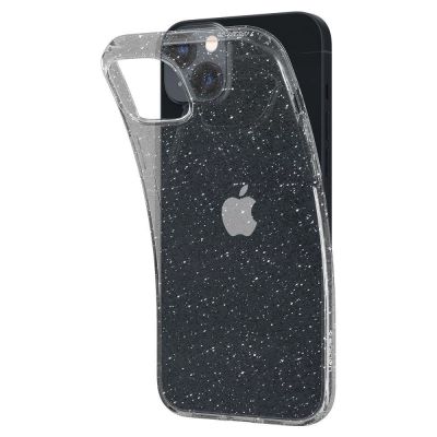6. Spigen Liquid Crystal iPhone 14 Plus Case - Clear Glitter
