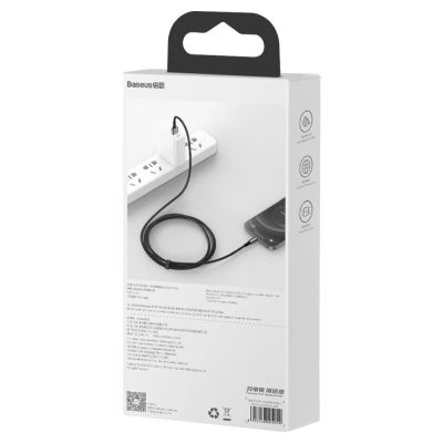 6. Baseus Tungsten USB - Lightning cable 2.4 A 2 m black (CALWJ-A01)