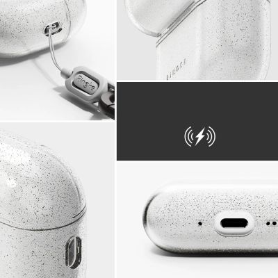 3. Ringke Air Case for AirPods Pro 3 - Clear Glitter