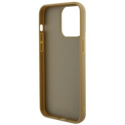 7. Guess Disco Metal Script case for iPhone 15 Pro Max - gold