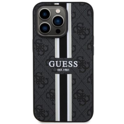 3. Guess GUHMP13XP4RPSK iPhone 13 Pro Max 6.7" black/black hardcase 4G Printed Stripes MagSafe