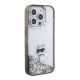 4. Karl Lagerfeld Liquid Glitter Choupette case for iPhone 15 Pro Max - transparent
