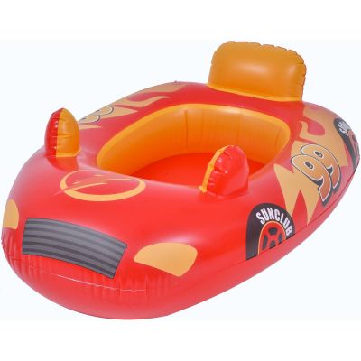 2. INFLATABLE CAR BOAT FOR SWIMMING 86X60.5CM 37621 ORANGE