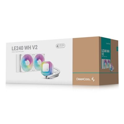 6. DeepCool LE240 WH V2 Processor All-in-one Liquid Cooler 12 cm White 1 pc.