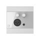 AUDAC WP205/W wall module, XLR mic + 3.5 mm jack, white