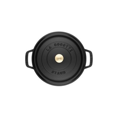 4. STAUB 40500-281-0 round cast iron pot - black 6.7 ltr