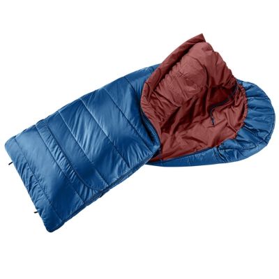 3. Deuter Starlight SQ Children's Sleeping Bag (130-170 cm) - Nightblue/Redwood