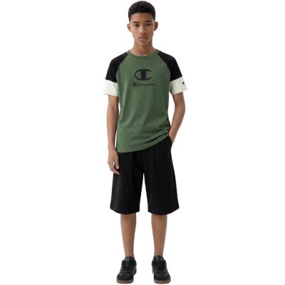 4. Champion SS Tee Kids T-Shirt Green 307719 GS548