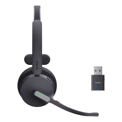 5. Yealink WH64 Hybrid Mono Teams Headset Wireless Headband Office/Call Center Micro-USB Bluetooth Black