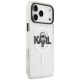 4. Karl Lagerfeld IML Karl Sketch Logo MagSafe Case for iPhone 17 Pro Max - Transparent
