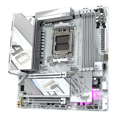 3. Gigabyte X870M AORUS ELITE WIFI7 ICE (X870,AM5,ATX,DD