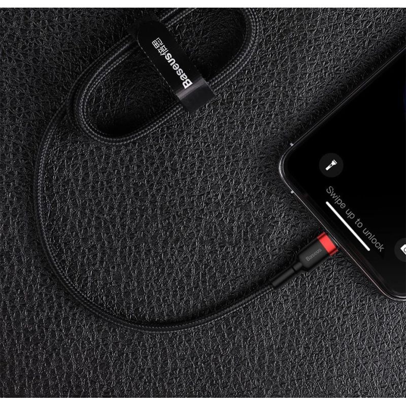 16. Baseus CATLKLF-G1 Lightning - USB-C PD QC cable 18W 480Mb/s 1m - black and gray