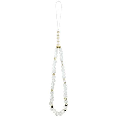 2. Guess IML Glitters Script Strap MagSafe Case for iPhone 17 Pro - Clear