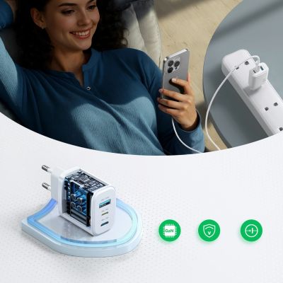 9. Joyroom JR-TG6 GaN 30W Wall Charger - White
