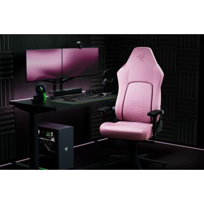 2. Razer Iskur V2 NewGen Gaming Chair Upholstered Seat Pink