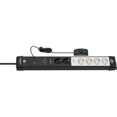 3. Brennenstuhl 1951560103 3 m power strip 6 x network sockets Indoor Black, Light Gray