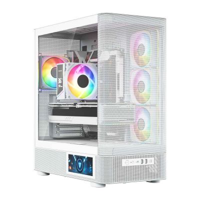 28. MODECOM VOLCANO AQ 400 ARGB MIDI CASE WHITE