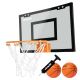 VIRTUFIT PRO MINI BASKETBALL BACKBOARD WITH 2 BALLS AND PUMP - BLACK