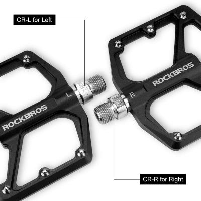 5. Rockbros black platform bike pedals